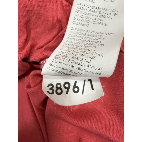 Fedeli Mens Polo Shirt Size 2XL EU 60 Made In Italy Salmon Pink 100% Cotton - Picture 9 of 11